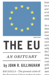 THE EU: AN OBITUARY