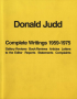 DONALD JUDD - COMPLETE WRITINGS 1959-1975